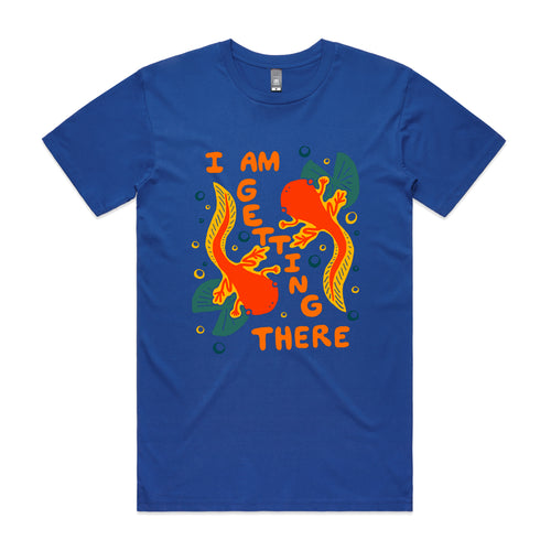 I Am Getting There Tee by Lonely Kids Club. All clothing from our T-shirts to our shorts and hoodies are ethically made, and printed packed and shipped from Sydney.