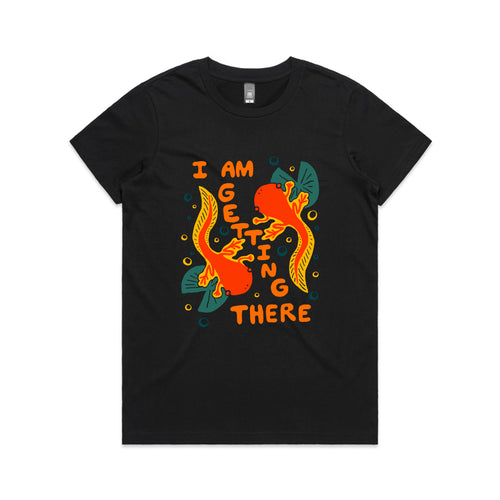I Am Getting There Tee by Lonely Kids Club. All clothing from our T-shirts to our shorts and hoodies are ethically made, and printed packed and shipped from Sydney.