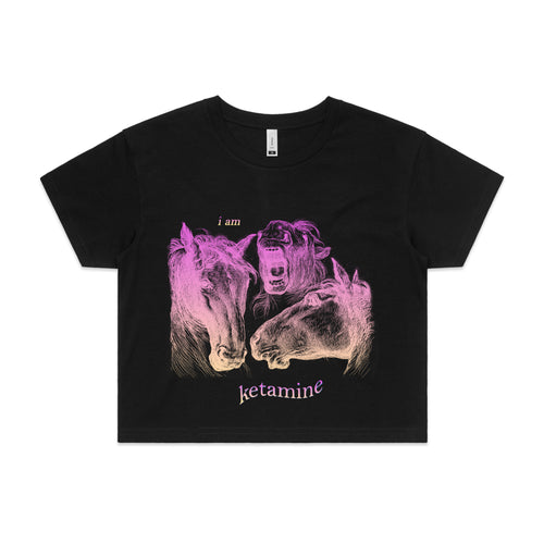 I Am Ketamine Tee by Lonely Kids Club. All clothing from our T-shirts to our shorts and hoodies are ethically made, and printed packed and shipped from Sydney.
