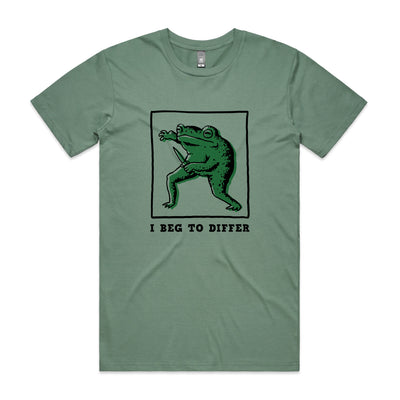 I Beg To Differ Tee by Lonely Kids Club. All clothing from our T-shirts to our shorts and hoodies are ethically made, and printed packed and shipped from Sydney.