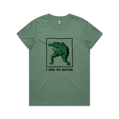 I Beg To Differ Tee by Lonely Kids Club. All clothing from our T-shirts to our shorts and hoodies are ethically made, and printed packed and shipped from Sydney.