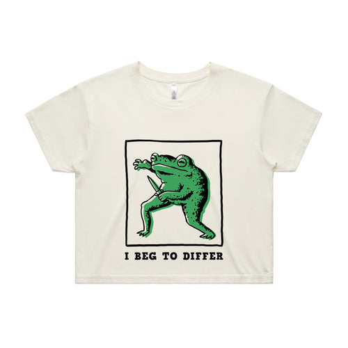 I Beg To Differ Tee by Lonely Kids Club. All clothing from our T-shirts to our shorts and hoodies are ethically made, and printed packed and shipped from Sydney.