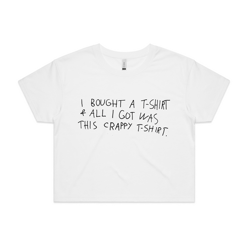 I Bought A T-Shirt Tee by Lonely Kids Club. All clothing from our T-shirts to our shorts and hoodies are ethically made, and printed packed and shipped from Sydney.