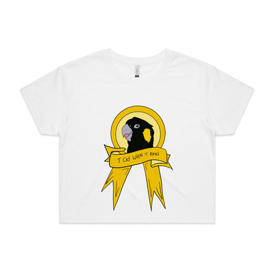 I Cry When It Rains Tee by Lonely Kids Club. All clothing from our T-shirts to our shorts and hoodies are ethically made, and printed packed and shipped from Sydney.