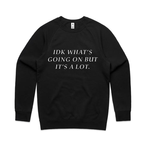 IDK Jumper by Lonely Kids Club. All clothing from our T-shirts to our shorts and hoodies are ethically made, and printed packed and shipped from Sydney.