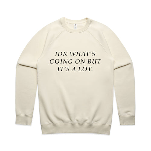 IDK Jumper by Lonely Kids Club. All clothing from our T-shirts to our shorts and hoodies are ethically made, and printed packed and shipped from Sydney.