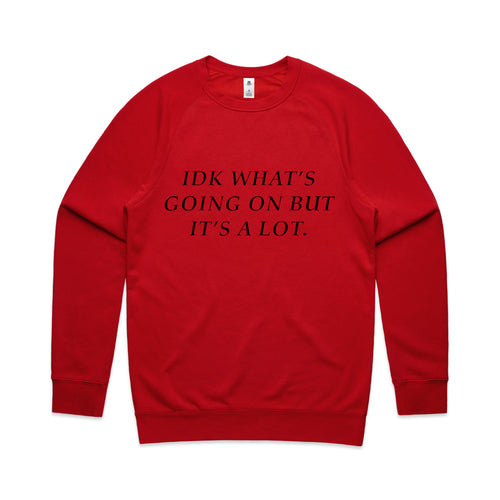 IDK Jumper by Lonely Kids Club. All clothing from our T-shirts to our shorts and hoodies are ethically made, and printed packed and shipped from Sydney.