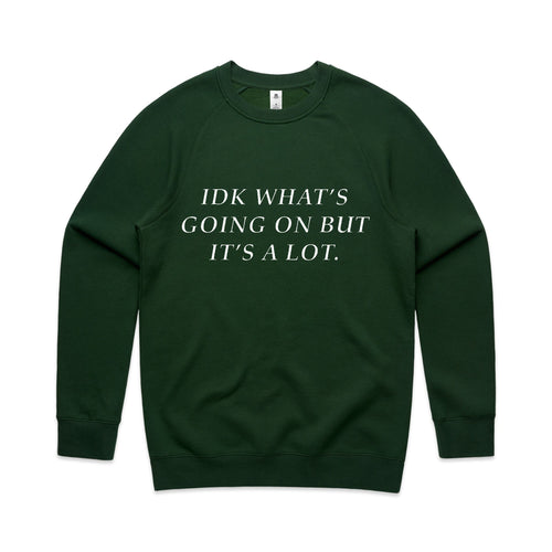 IDK Jumper by Lonely Kids Club. All clothing from our T-shirts to our shorts and hoodies are ethically made, and printed packed and shipped from Sydney.