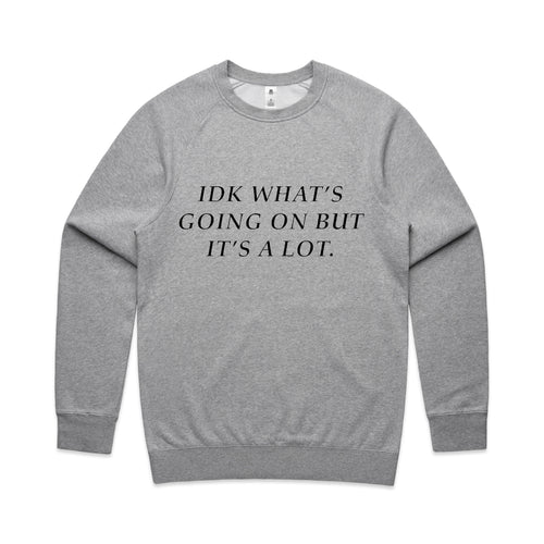 IDK Jumper by Lonely Kids Club. All clothing from our T-shirts to our shorts and hoodies are ethically made, and printed packed and shipped from Sydney.