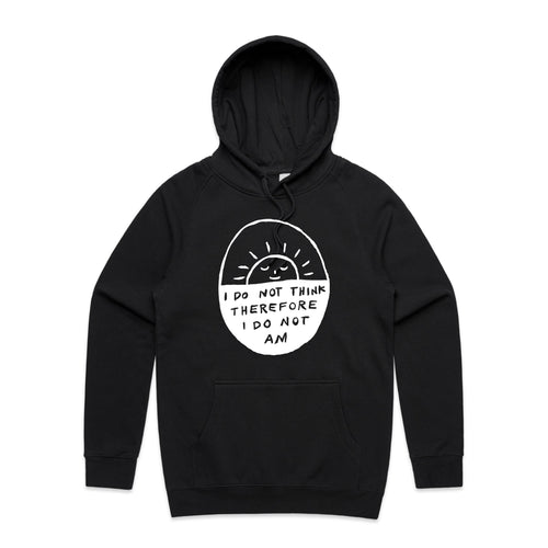 I Do Not Am Hoodie by Lonely Kids Club. All clothing from our T-shirts to our shorts and hoodies are ethically made, and printed packed and shipped from Sydney.