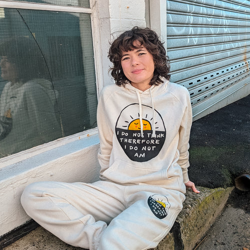 I Do Not Am Hoodie by Lonely Kids Club. All clothing from our T-shirts to our shorts and hoodies are ethically made, and printed packed and shipped from Sydney.