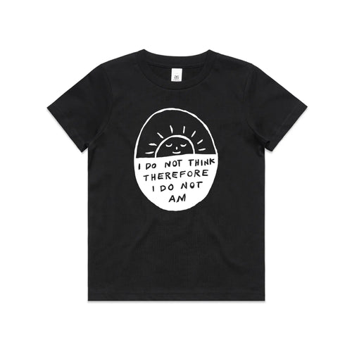 I Do Not Am Kids Tee by Lonely Kids Club. All clothing from our T-shirts to our shorts and hoodies are ethically made, and printed packed and shipped from Sydney.
