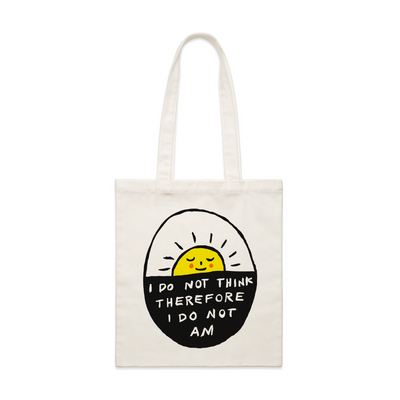 I Do Not Am Tote by Lonely Kids Club. All clothing from our T-shirts to our shorts and hoodies are ethically made, and printed packed and shipped from Sydney.