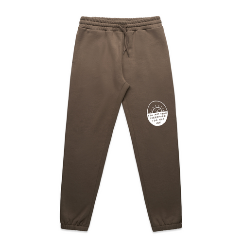 I Do Not Am Track Pants by Lonely Kids Club. All clothing from our T-shirts to our shorts and hoodies are ethically made, and printed packed and shipped from Sydney.