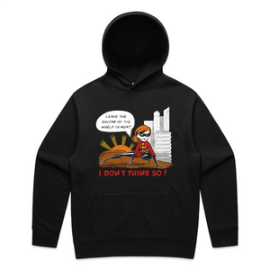 I Don't Think So Hoodie by Lonely Kids Club. All clothing from our T-shirts to our shorts and hoodies are ethically made, and printed packed and shipped from Sydney.