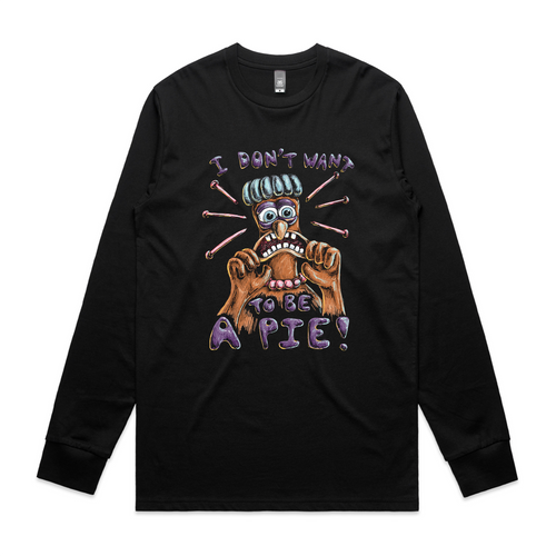 I Don't Want To Be A Pie Tee by Lonely Kids Club. All clothing from our T-shirts to our shorts and hoodies are ethically made, and printed packed and shipped from Sydney.