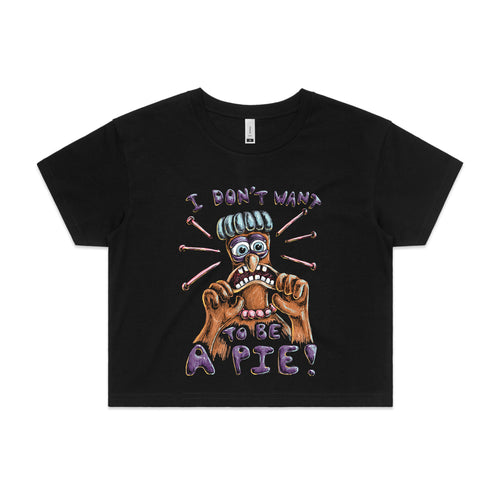 I Don't Want To Be A Pie Tee by Lonely Kids Club. All clothing from our T-shirts to our shorts and hoodies are ethically made, and printed packed and shipped from Sydney.