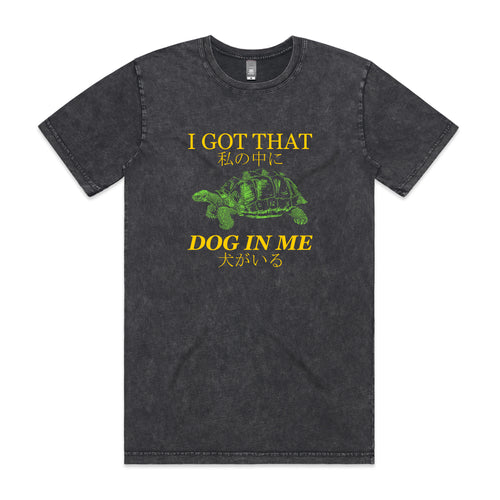 I Got That Dog In Me Tee by Lonely Kids Club. All clothing from our T-shirts to our shorts and hoodies are ethically made, and printed packed and shipped from Sydney.