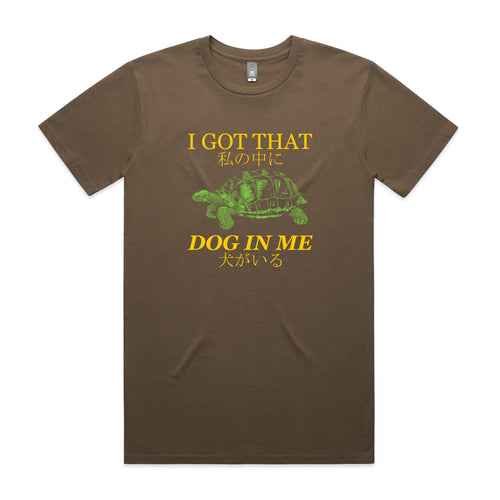 I Got That Dog In Me Tee by Lonely Kids Club. All clothing from our T-shirts to our shorts and hoodies are ethically made, and printed packed and shipped from Sydney.
