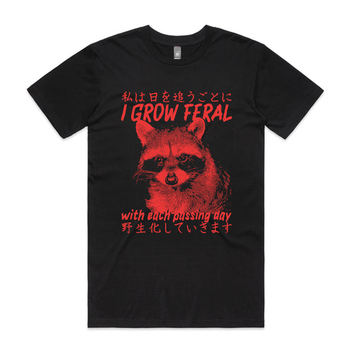 I Grow Feral Tee by Lonely Kids Club. All clothing from our T-shirts to our shorts and hoodies are ethically made, and printed packed and shipped from Sydney.
