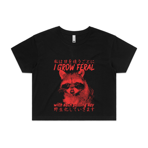 I Grow Feral Tee by Lonely Kids Club. All clothing from our T-shirts to our shorts and hoodies are ethically made, and printed packed and shipped from Sydney.