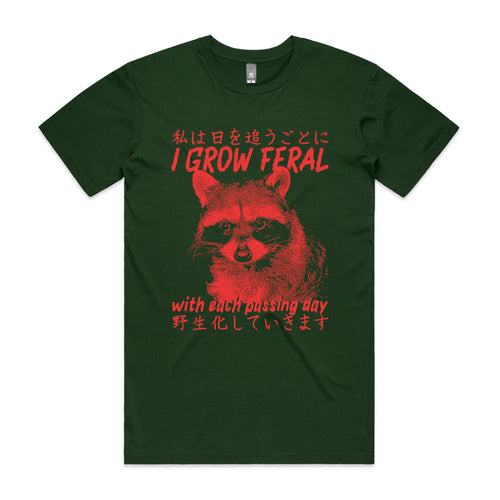 I Grow Feral Tee by Lonely Kids Club. All clothing from our T-shirts to our shorts and hoodies are ethically made, and printed packed and shipped from Sydney.