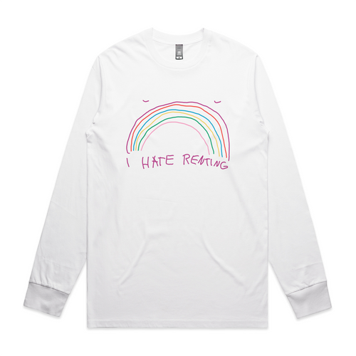 I Hate Renting Tee by Lonely Kids Club. All clothing from our T-shirts to our shorts and hoodies are ethically made, and printed packed and shipped from Sydney.