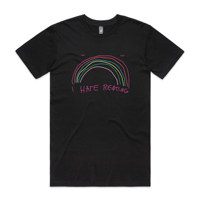 I Hate Renting Tee by Lonely Kids Club. All clothing from our T-shirts to our shorts and hoodies are ethically made, and printed packed and shipped from Sydney.
