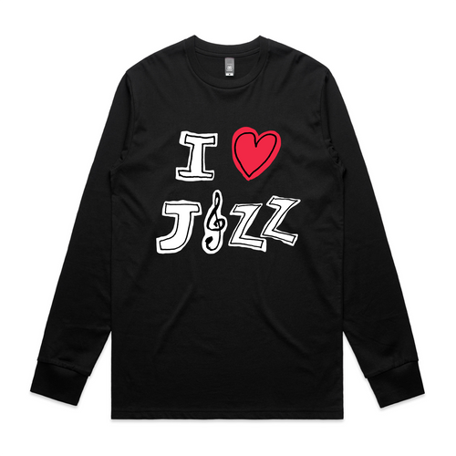 I Heart Jazz Tee by Lonely Kids Club. All clothing from our T-shirts to our shorts and hoodies are ethically made, and printed packed and shipped from Sydney.