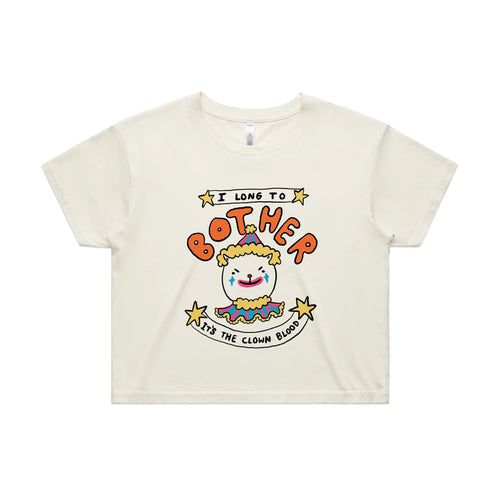 I Long To Bother Tee by Lonely Kids Club. All clothing from our T-shirts to our shorts and hoodies are ethically made, and printed packed and shipped from Sydney.