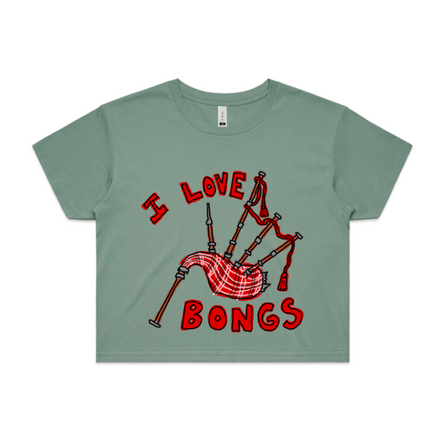 I Love Bongs Tee by Lonely Kids Club. All clothing from our T-shirts to our shorts and hoodies are ethically made, and printed packed and shipped from Sydney.