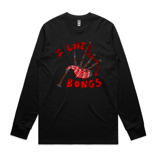 I Love Bongs Tee by Lonely Kids Club. All clothing from our T-shirts to our shorts and hoodies are ethically made, and printed packed and shipped from Sydney.