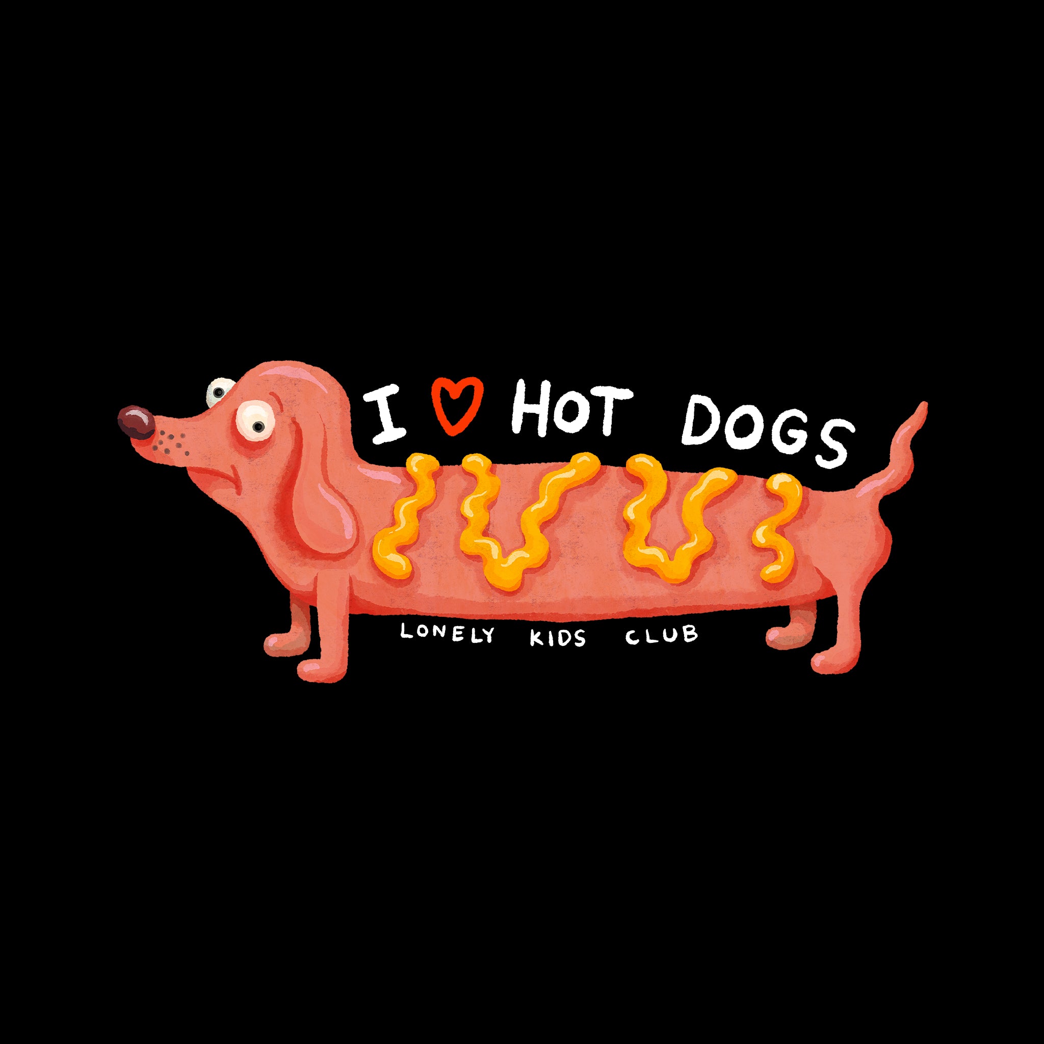 I Love Hot Dogs Tee