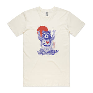 I Love Trash Tee by Lonely Kids Club. All clothing from our T-shirts to our shorts and hoodies are ethically made, and printed packed and shipped from Sydney.