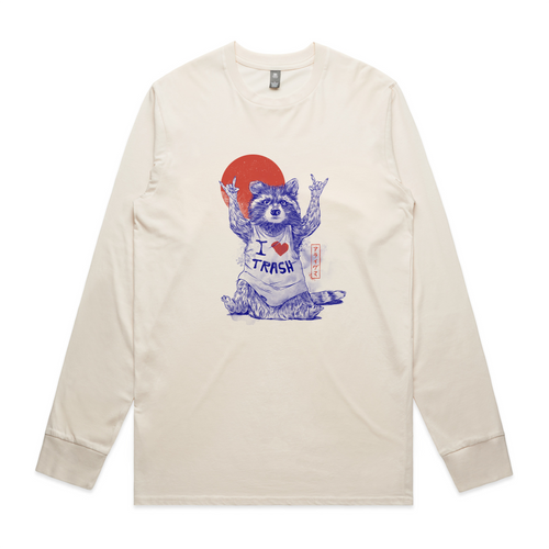 I Love Trash Tee by Lonely Kids Club. All clothing from our T-shirts to our shorts and hoodies are ethically made, and printed packed and shipped from Sydney.