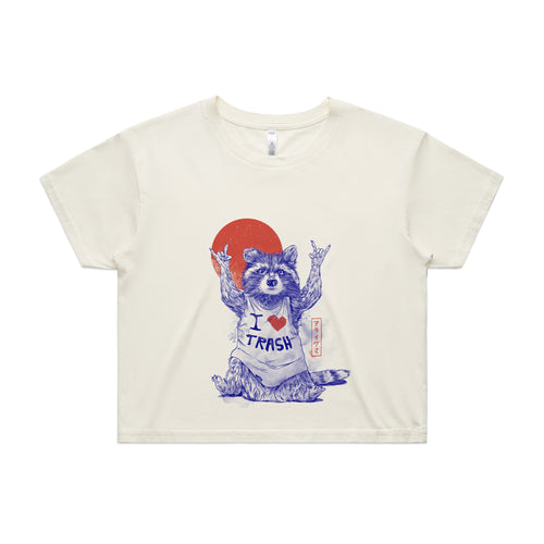 I Love Trash Tee by Lonely Kids Club. All clothing from our T-shirts to our shorts and hoodies are ethically made, and printed packed and shipped from Sydney.