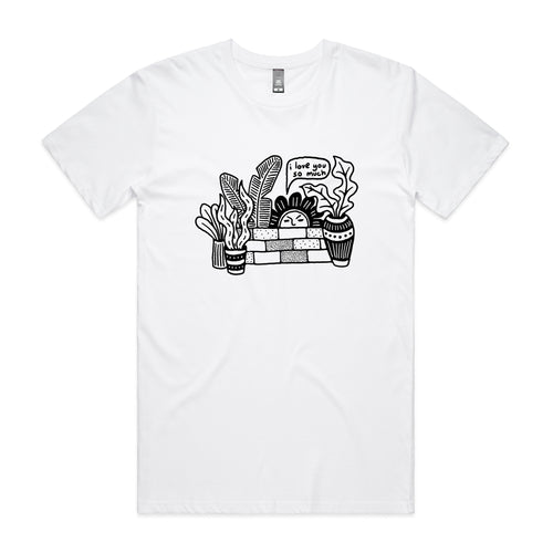 I Love You So Much Tee by Lonely Kids Club. All clothing from our T-shirts to our shorts and hoodies are ethically made, and printed packed and shipped from Sydney.