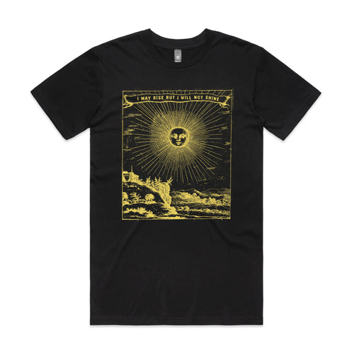 I May Rise Tee by Lonely Kids Club. All clothing from our T-shirts to our shorts and hoodies are ethically made, and printed packed and shipped from Sydney.