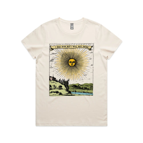 I May Rise Tee by Lonely Kids Club. All clothing from our T-shirts to our shorts and hoodies are ethically made, and printed packed and shipped from Sydney.