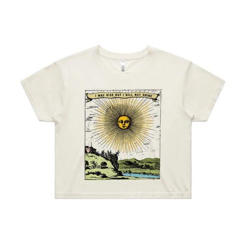 I May Rise Tee by Lonely Kids Club. All clothing from our T-shirts to our shorts and hoodies are ethically made, and printed packed and shipped from Sydney.