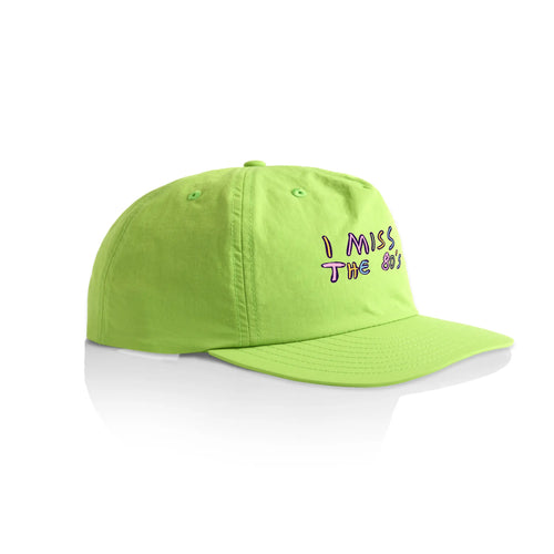 I Miss The 80s Cap by Lonely Kids Club. All clothing from our T-shirts to our shorts and hoodies are ethically made, and printed packed and shipped from Sydney.