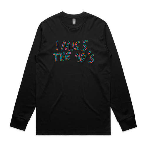 I Miss The 90s Tee by Lonely Kids Club. All clothing from our T-shirts to our shorts and hoodies are ethically made, and printed packed and shipped from Sydney.