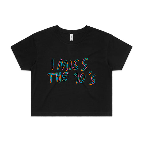 I Miss The 90s Tee by Lonely Kids Club. All clothing from our T-shirts to our shorts and hoodies are ethically made, and printed packed and shipped from Sydney.