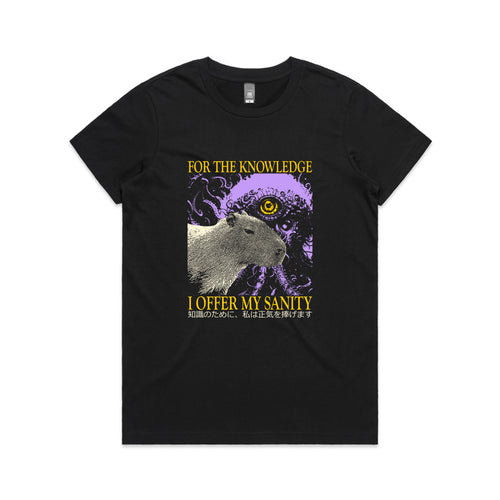 I Offer My Sanity Tee by Lonely Kids Club. All clothing from our T-shirts to our shorts and hoodies are ethically made, and printed packed and shipped from Sydney.