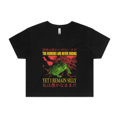 I Remain Silly Tee by Lonely Kids Club. All clothing from our T-shirts to our shorts and hoodies are ethically made, and printed packed and shipped from Sydney.