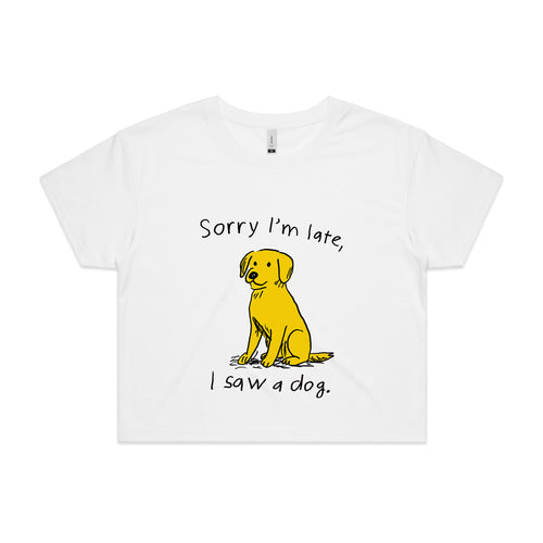 I Saw A Dog Tee by Lonely Kids Club. All clothing from our T-shirts to our shorts and hoodies are ethically made, and printed packed and shipped from Sydney.