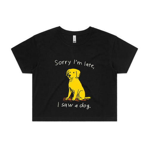 I Saw A Dog Tee by Lonely Kids Club. All clothing from our T-shirts to our shorts and hoodies are ethically made, and printed packed and shipped from Sydney.