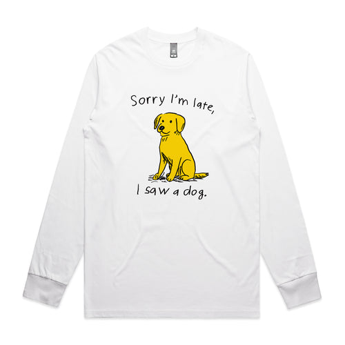 I Saw A Dog Tee by Lonely Kids Club. All clothing from our T-shirts to our shorts and hoodies are ethically made, and printed packed and shipped from Sydney.