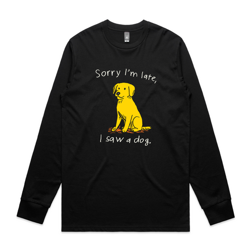 I Saw A Dog Tee by Lonely Kids Club. All clothing from our T-shirts to our shorts and hoodies are ethically made, and printed packed and shipped from Sydney.