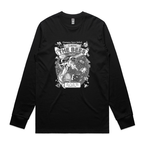I Serve The Bees Tee by Lonely Kids Club. All clothing from our T-shirts to our shorts and hoodies are ethically made, and printed packed and shipped from Sydney.